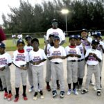 Kid's Baseball Team in White